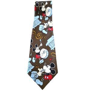 EC VINTAGE DISNEY MICKEY MOUSE PLAYING INSTRUMENTS TIE OSFM